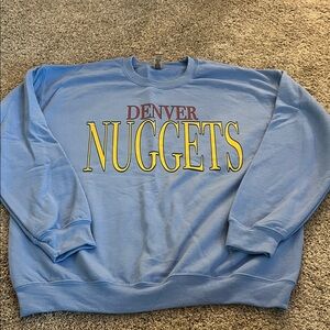 Gildan Blue Denver Nuggets Crewneck Sweater